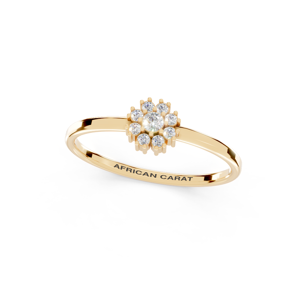 Emerald Cut Lab Grown Diamond Halo Engagement Ring